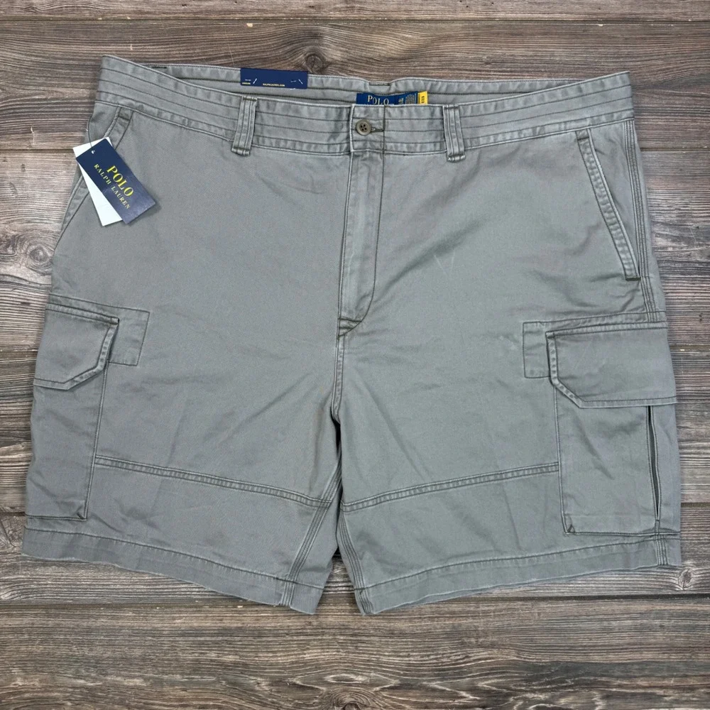 Polo Ralph Lauren Mens Size 46B Gellar Relaxed Fit Twill Cargo Shorts Green NWT